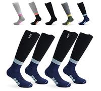 CFA Active V2 Medias Compresion Hombres y Mujeres - Calcetines Compresion Mujer y Hombres ideales para Correr, Gimnasio, Bicicleta, Viaje, Recuperación Muscular, Entrenamiento - Diseño Danés