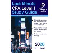 CFA Level I Last Minute Study Guide