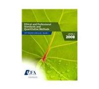CFA Program Curriculum, Level I 2008 [paperback] [Aug 01, 2007
