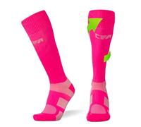 CFA V1 Calcetines Compresion Mujer y Hombre Graduada Antiampollas, Ideales Para El Deporte | Modelo Hasta La Rodilla | Soporte De Tobillo Y Arco | Diseño Danés | Fabricado En Portugal