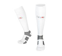 CFA V1 Calcetines Compresion Mujer y Hombre Graduada Antiampollas, Ideales Para El Deporte | Modelo Hasta La Rodilla | Soporte De Tobillo Y Arco | Diseño Danés | Fabricado En Portugal