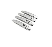 CFCKHPTHAZ Accesorios Exteriores Para Renault Para Kangoo2 II 2008 2009 2007~2020Juego Molduras Cromadas Manijas Puertas Automóviles Prueba Rayones Estilocromado(Metallic Silver 4pcs)