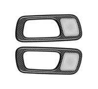 CFCKHPTHAZ Embellecedores Para Manijas De Puertas Laterales Interiores De Coche 2 Unidades Para N-BOX 2024-2025(Carbon Fiber Grain)