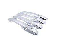 CFCKHPTHAZ Para Civic 8 2006 2007 2008 2009 2010 Cubierta Manija Puerta Automóvil Cromada Embellecedor Fibra Carbono Piezas Exterioresestilo AutomóvilAccesorios(Metallic Silver 4pcs)