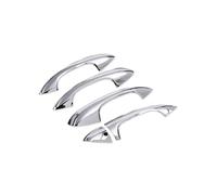 CFCKHPTHAZ Para Mercedes Para Benz C E GLC Class W205 W213 X253 2017 2018 Tirador Manija Puerta Exterior Automóvil Tapa Manija Puerta Textura Carbono Decoración(Door handle silver2)