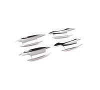 CFCKHPTHAZ Para Mercedes Para Benz C E GLC Class W205 W213 X253 2017 2018 Tirador Manija Puerta Exterior Automóvil Tapa Manija Puerta Textura Carbono Decoración(Door bowl silver)