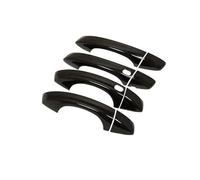 CFCKHPTHAZ Para Skoda Para OctaviaMK3 5E2012~2019 2014 2016Cubierta Manija Puerta Inteligente Negra Brillante Adhesivo Embellecedor Película Protectora Automóvil(4Handle 2 Buttons)