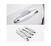 CFCKHPTHAZ Para Toyota Para RAV4 XA50 2019 2020 2021 2022 ABS Carbono/Cromo Protector Puerta Lateral Coche Cubierta Moldura Manillar Accesorios Exteriores 4 PCS(2 hole Chrome 1)