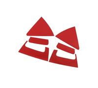 CFCKHPTHAZ Pegatina Fibra Carbono Manija Puerta Trasera Coche Para HR-V HRV Para Vezel 2015-2020 Accesorios De Decoración De Estilo De Puerta(Red)