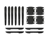 CFCKHPTHAZ Pegatinas De Fibra Carbono Para Coche Antiarañazos Protector Manija Puerta Coche Película Protectora Para Manij Automóvil Accesorio Estilo Exterior(14pcs)