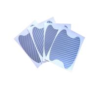 CFCKHPTHAZ Pegatinas Para El Tirador Puerta Coche Protector De Fibra De Carbono Antiarañazos Protección Para El Tirador Del Coche Accesorios Para El Coche(Silver 4pc)