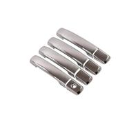 CFCKHPTHAZ Pegatinas Para Manija De Puerta De Coche Accesorios De Estilo Cromados En Negro Brillante Para Nissan Para Qashqai J10 2007-2013(Silver 0 button)