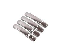 CFCKHPTHAZ Pegatinas Para Manija De Puerta De Coche Cromadas En Negro Brillante Para Nissan Para Qashqai J10 2007 2008 2009 2010 2011 2012 2013(Silver 2 buttons)