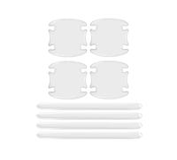 CFCKHPTHAZ Pegatinas Protectoras Contra Arañazos Cuenco Puerta Automóvil Protector Fibra Carbono Pegatina Automóviles Tira Protección Anticolisión Para Manija(Transparent 3)