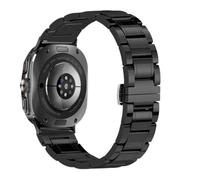 CFCMZTZPED Correa de reloj de cerámica y metal de alta gama for Samsung Galaxy Watch Ultra 47 mm, pulsera deportiva de metal.(Black black)