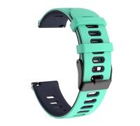 CFCMZTZPED Correa de silicona compatible for Garmin Forerunner 255, 265, 245 y 165 compatible for Garmin Venu 3 y 2 sq Band(Teal Midnight blue,22mm)