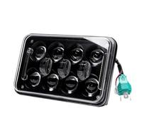 CFCPKOYOZD Proyector LED LHi/Lo 4x6 Pulgadas Faro DRL Haz Sellado Para Peterbilt 379 378 357 (Black)