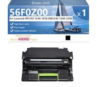 CFDFDA 56F0Z00 Tambor de Alto Rendimiento | Compatible con Chips para Lexmark M1242 1246 3250 XM1242 1246 3250 Impresoras, Nítida ,Black-1 pack