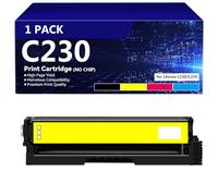 CFDFDA C320 Compatible para Xerox 006R04383 006R04384 006R04385 006R04386 Cartuchos de Tóner Reemplazo de Alto Rendimiento para Xerox C230 C235 Impresora (B/C/Y/M),Yellow-3000 Pages