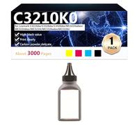 CFDFDA Polvo de Recarga de Tóner Compatible para Lexmark C3224dw C3326dw C3426dw MC3224adwe MC3224dwe MC3224i MC3326adw MC3326i MC3426adw MC3426i Impresora para Escuelas Bancos y Oficinas,Black