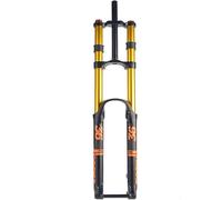 CFDZCP Horquillas para Bicicletas 26 27,5 29 Pulgadas DH Downhill Horquilla De Suspensión For Bicicleta De Montaña, Recorrido 160 Mm Horquilla Neumática MTB Ajuste De Rebote(Gold,26'')