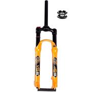 CFDZCP Horquillas para Bicicletas Horquilla De Aire MTB 26/27,5/29 Pulgadas Horquillas De Suspensión For Bicicleta De Montaña Recorrido 120 Mm 1-1/8 QR 9 Mm Bloqueo Manual(Orange,27.5'')