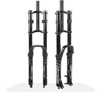 CFDZCP Horquillas para Bicicletas Horquilla De Suspensión For Bicicleta De Montaña De 26, 27,5 Y 29 Pulgadas, Recorrido De 130 Mm, Ajuste De Rebote,(Black Fork,27.5'')