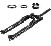 CFDZCP Horquillas para Bicicletas Horquilla De Suspensión Neumática For Bicicleta De Montaña, 26/27,5/29 MTB Air Fork Travel 100 Mm 1-1/8 Freno De Disco De Horquilla(Black Straight,29'')