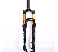 CFDZCP Horquillas para Bicicletas Horquilla Delantera De Bicicleta De Aleación De Magnesio De 26 Pulgadas, Horquilla De Suspensión Neumática MTB For Bicicleta De Montaña(Gold)