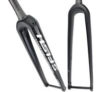 CFDZCP Horquillas para Bicicletas Horquilla Rígida De Fibra De Carbono con Eje Pasante, Freno De Disco De 12x100 Mm, Horquilla Delantera Cónica De 1-1/2 Pulgadas