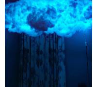 CFDZCP Kit De Iluminación De Lluvia De Nube Pequeña, Lámpara De Nube De Trueno RGB De 5/10/15/20M, Luces Nocturnas De Color Ajustable, For El Hogar, Salas De Juegos, Bar, Pared De Fiesta(10M)