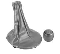CFEWV 1 Juego Gear Shift Headset Para Fiat Panda Cabezal Pomo De Cambio De 5 Velocidades, Para Palanca De Transmisión Compatible Para Fiat Panda 2003-2012 Para Fiat 500 500C 2007-2013 (Gris,A)