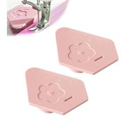 CFEWV 2 Piezas Guia Magnetica Maquina Coser Multifuncional, Magnetic Sewing Positioning Tool With Scale, Magnetic Sewing Guide Rail Portátil, Costura Accesorios(Rosa)