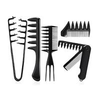CFEWV 5 Piezas Peines Profesionales De Peluquería, Incluye Peine Texturizador Hombre, Pettine Puas Anchas, Herramientas De Peinado, Accesorios De Peinado, Para Todo Tipo De Cabello