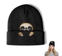 CFEWV Gorro Aretas Perezoso, Regalo Para Mujeres, Hombres, Regalos Divertidos Para Mujeres, Regalo Decorativo Para Los Amantes De Los Perezosos, Regalo Perezoso, Familia Perezosa