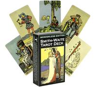 CFEWV Mazo de Tarot Rider Waite con Guía, 78 Cartas de Tarot para Adivinación, Adecuado para Principiantes, Juegos de Cartas para Fiestas y Entretenimiento, en Inglés