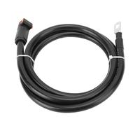 Cffuvros Cable de Batería de 4 AWG, Enchufe Recto de Cable de Caja de Batería Negativa Externa y Terminal SC25-8 para el Tractor de Motocicleta para Botes de Automóvil (1.5m / 4.9 pies)