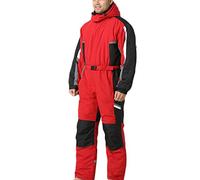 cffvdiz Traje De Esquí para Hombres, Sitios De Esquí De Una Pieza Adulto Invierno Al Aire Libre Al Aire Libre Impermeabilizable Snowsuits Monumentos Overoles para Deportes De Nieve,Rojo,3XL
