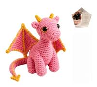 CFGTEKMB Amigo de Peluche de Dragón de Bolsillo para Apoyo Emocional, Alivio de Ansiedad, Tranquilidad, Comodidad y Motivación, Regalo para Amigos, Estudiantes, Exámenes y Estrés, Pequeño,Rosado