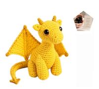 CFGTEKMB Amigo de Peluche de Dragón de Bolsillo para Apoyo Emocional, Alivio de Ansiedad, Tranquilidad, Comodidad y Motivación, Regalo para Amigos, Estudiantes, Exámenes y Estrés, Pequeño,Amarillo
