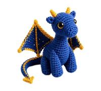 CFGTEKMB Amigo de Peluche de Dragón de Bolsillo para Apoyo Emocional, Alivio de Ansiedad, Tranquilidad, Comodidad y Motivación, Regalo para Amigos, Estudiantes, Exámenes y Estrés, Pequeño,Azul