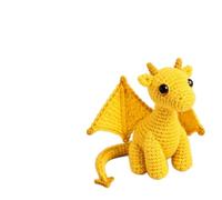 CFGTEKMB Amigo de Peluche de Dragón de Bolsillo para Apoyo Emocional, Alivio de Ansiedad, Tranquilidad, Comodidad y Motivación, Regalo para Amigos, Estudiantes, Exámenes y Estrés, Pequeño,Amarillo
