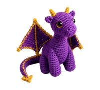 CFGTEKMB Amigo de Peluche de Dragón de Bolsillo para Apoyo Emocional, Alivio de Ansiedad, Tranquilidad, Comodidad y Motivación, Regalo para Amigos, Estudiantes, Exámenes y Estrés, Pequeño,Púrpura