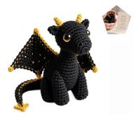 CFGTEKMB Amigo de Peluche de Dragón de Bolsillo para Apoyo Emocional, Alivio de Ansiedad, Tranquilidad, Comodidad y Motivación, Regalo para Amigos, Estudiantes, Exámenes y Estrés, Pequeño,Negro