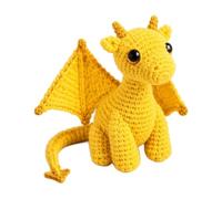 CFGTEKMB Amigo de Peluche de Dragón de Bolsillo para Apoyo Emocional, Alivio de Ansiedad, Tranquilidad, Comodidad y Motivación, Regalo para Amigos, Estudiantes, Exámenes y Estrés, Pequeño,Amarillo