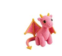 CFGTEKMB Amigo de Peluche de Dragón de Bolsillo para Apoyo Emocional, Alivio de Ansiedad, Tranquilidad, Comodidad y Motivación, Regalo para Amigos, Estudiantes, Exámenes y Estrés, Pequeño,Rosado