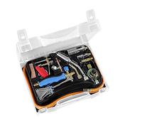 CFH 52055 - Herramienta multiusos | Con diferentes accesorios de quemador, pistón de cobre, regulador de presión, manguera de gas y maletín de plástico