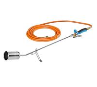 CFH Flameador F 10, incluye manguera de gas, quemador de malas hierbas, aplicación de gas con conexión de 3/8 pulgadas para bombonas de gas, ideal para eliminación de malas hierbas y trabajos de