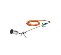 CFH Flameador PZ 6500, incluye encendido piezoeléctrico y manguera de gas, aplicación de gas con conexión de 3/8 pulgadas para bombonas de gas, ideal para eliminar malas hierbas, alquitrán y estanque