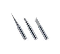 CFH Juego de 3 puntas de soldadura LSS 224 - 0,2 mm, forma de cincel de 3,2 mm, 5 mm, accesorios para estación de soldadura profesional digital LD 222 y soldador eléctrico regulable ER 18